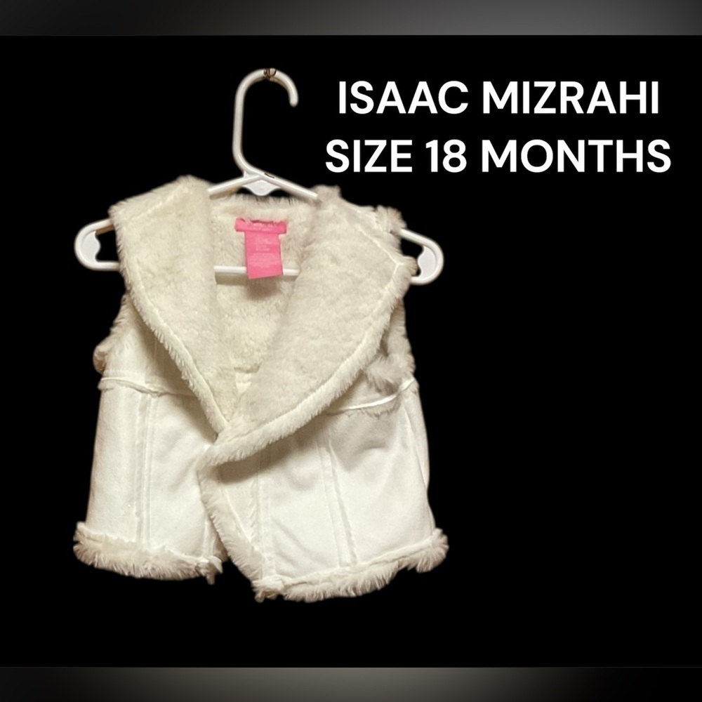 ADORABLE FAUX SUEDE TODDLER VEST SIZE 18 MONTHS VERY GENTLY WORN